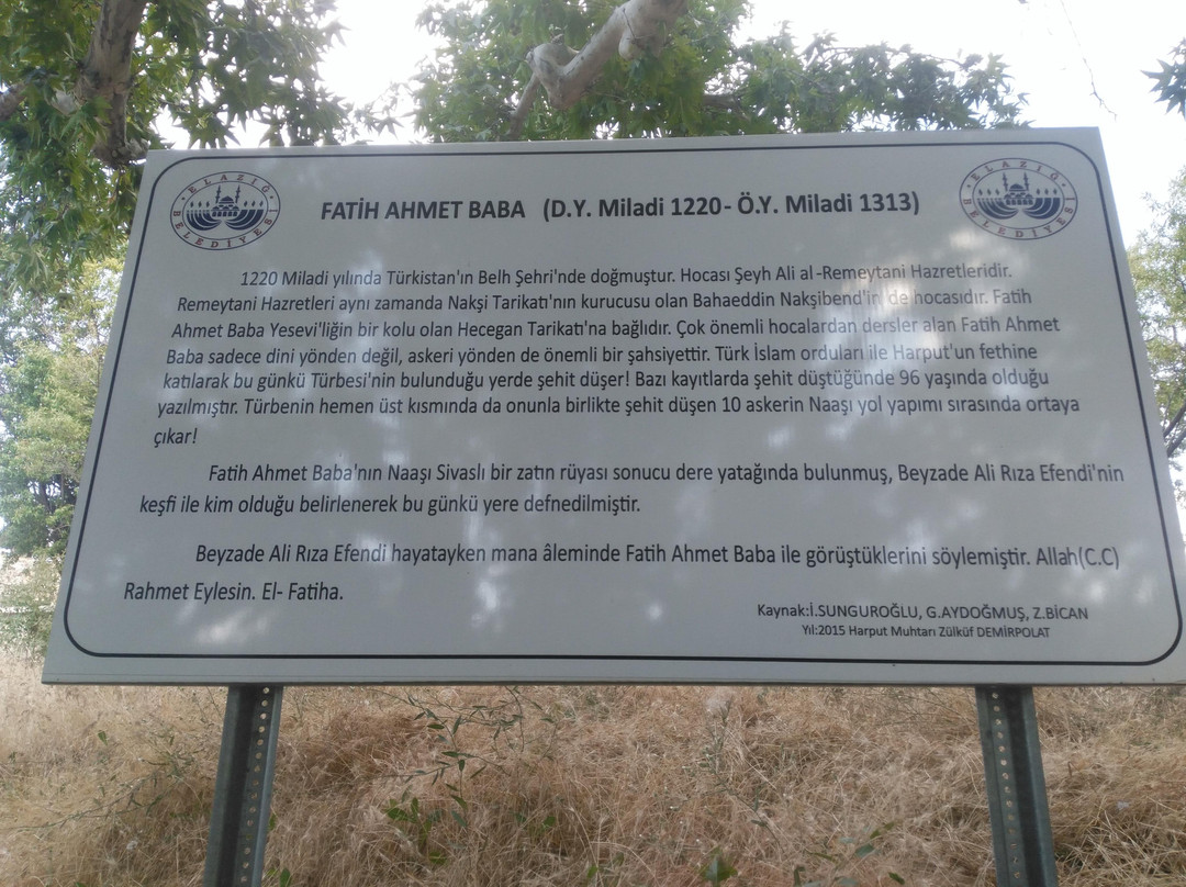 Fetih Ahmet Baba Turbesi-Harput必去景点