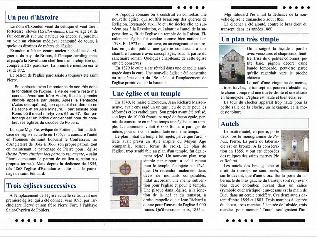Église Saint-Édouard d'Exoudun景点图片