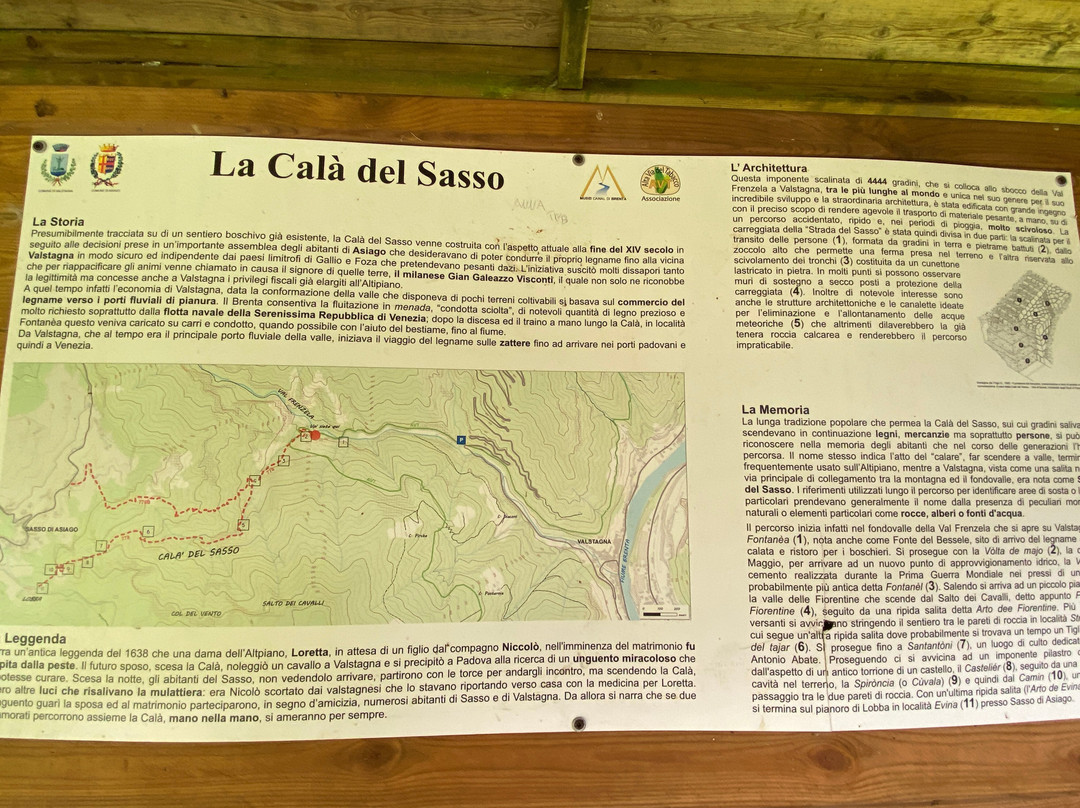 Cala del Sasso-Valstagna必去景点