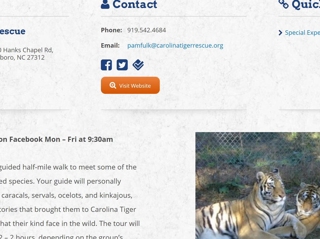 Carolina Tiger Rescue-Pittsboro必去景点