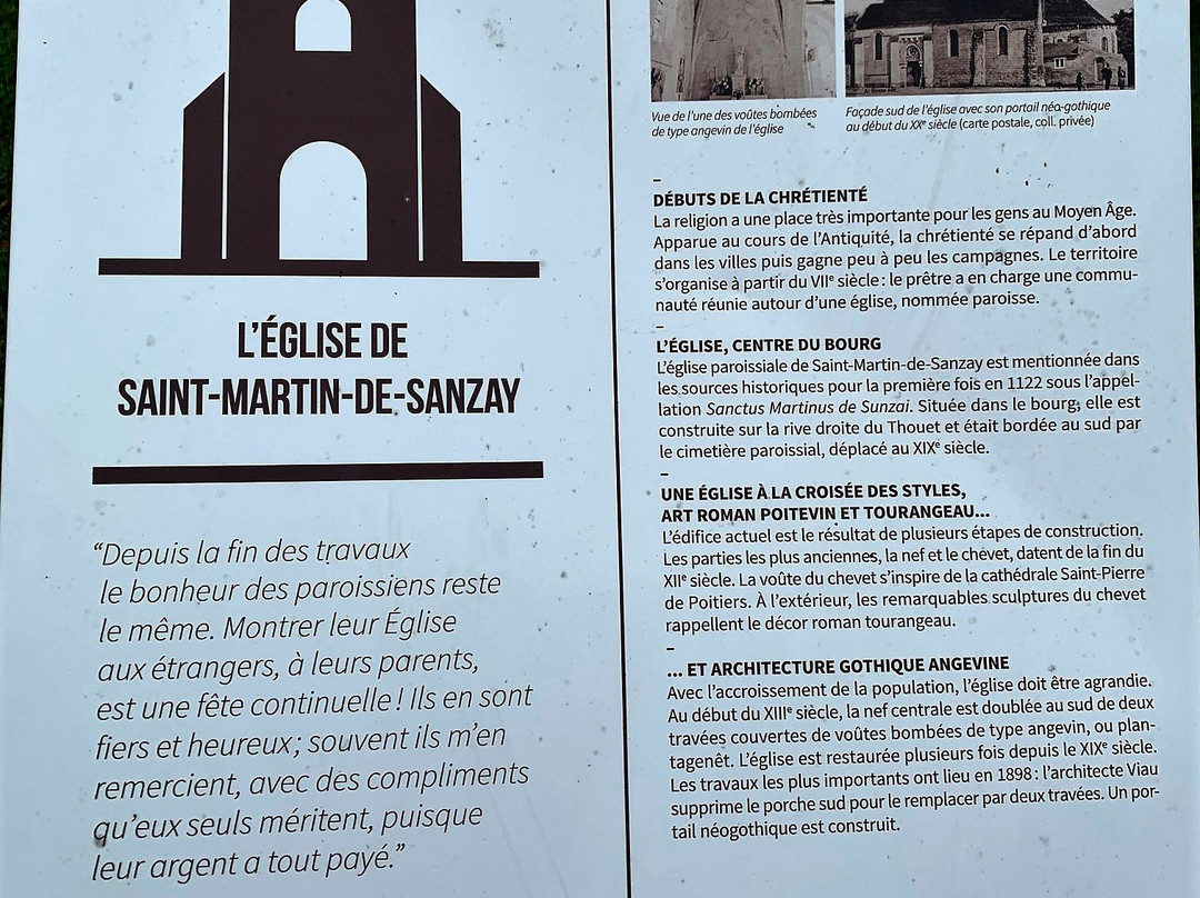 Eglise Saint-Martin-Saint-Martin-De-Sanzay必去景点