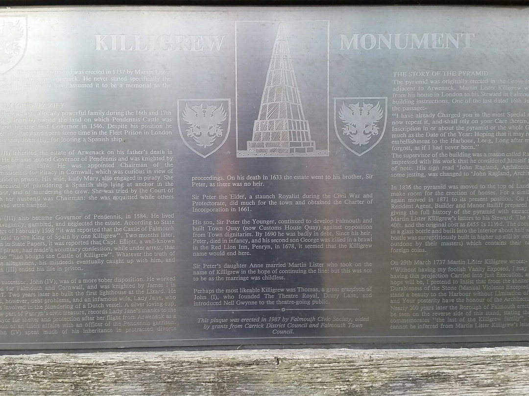 Killigrew Monument-法尔茅斯必去景点