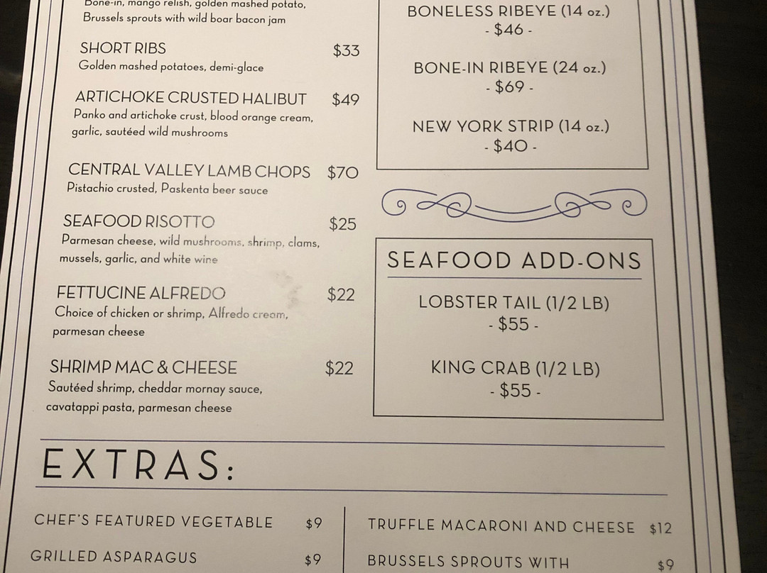 628 Steakhouse At Rolling Hills Casino