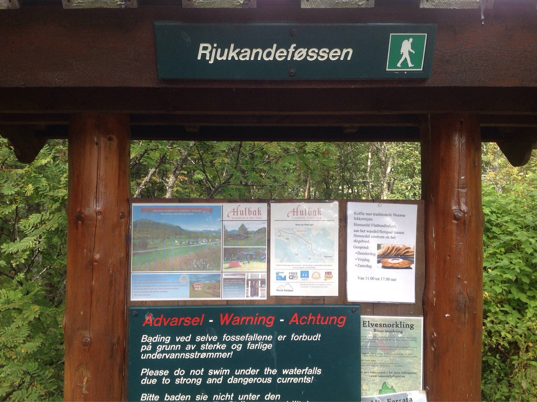 Rjukanfossen Waterfall景点图片