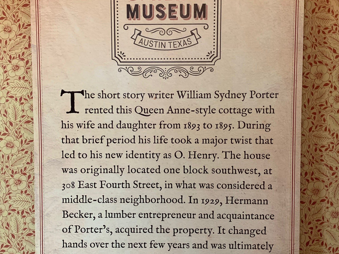 O. Henry Home & Museum景点图片