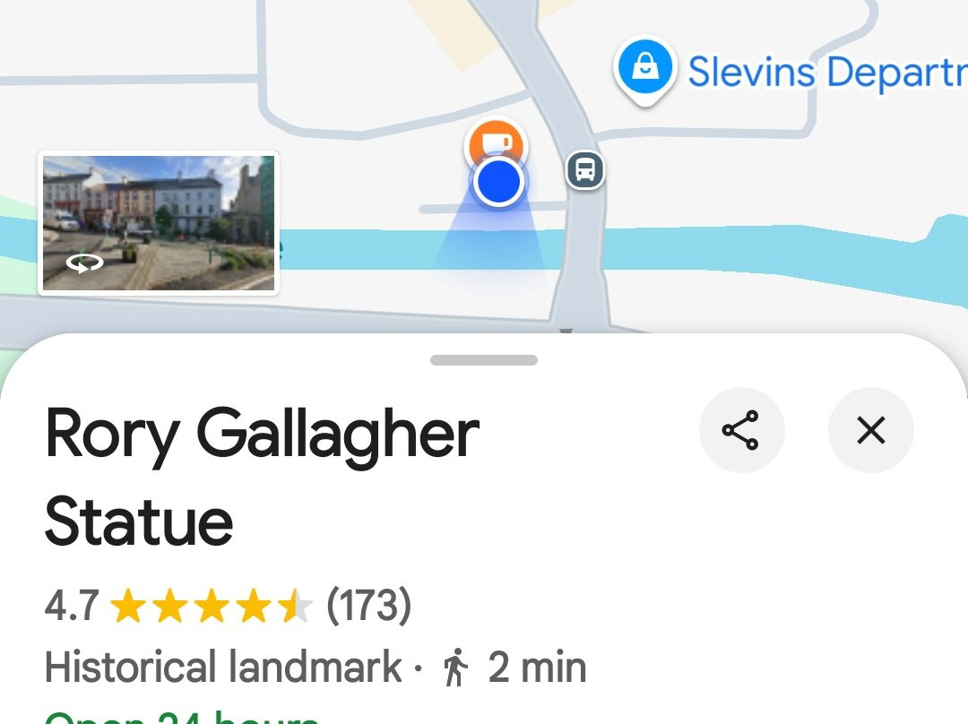 Rory Gallagher Statue-Ballyshannon必去景点