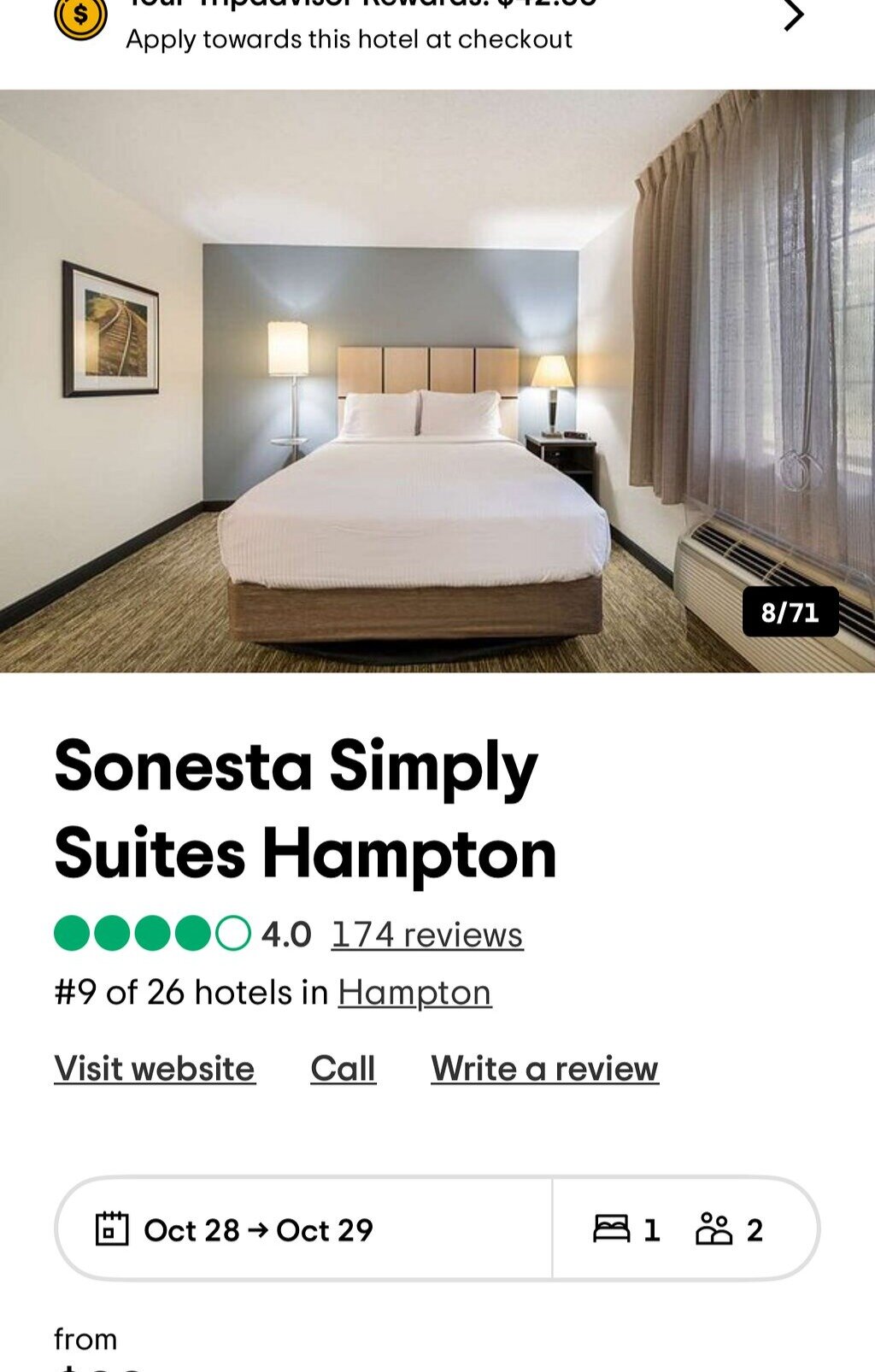 Sonesta Simply Suites Hampton-客卧