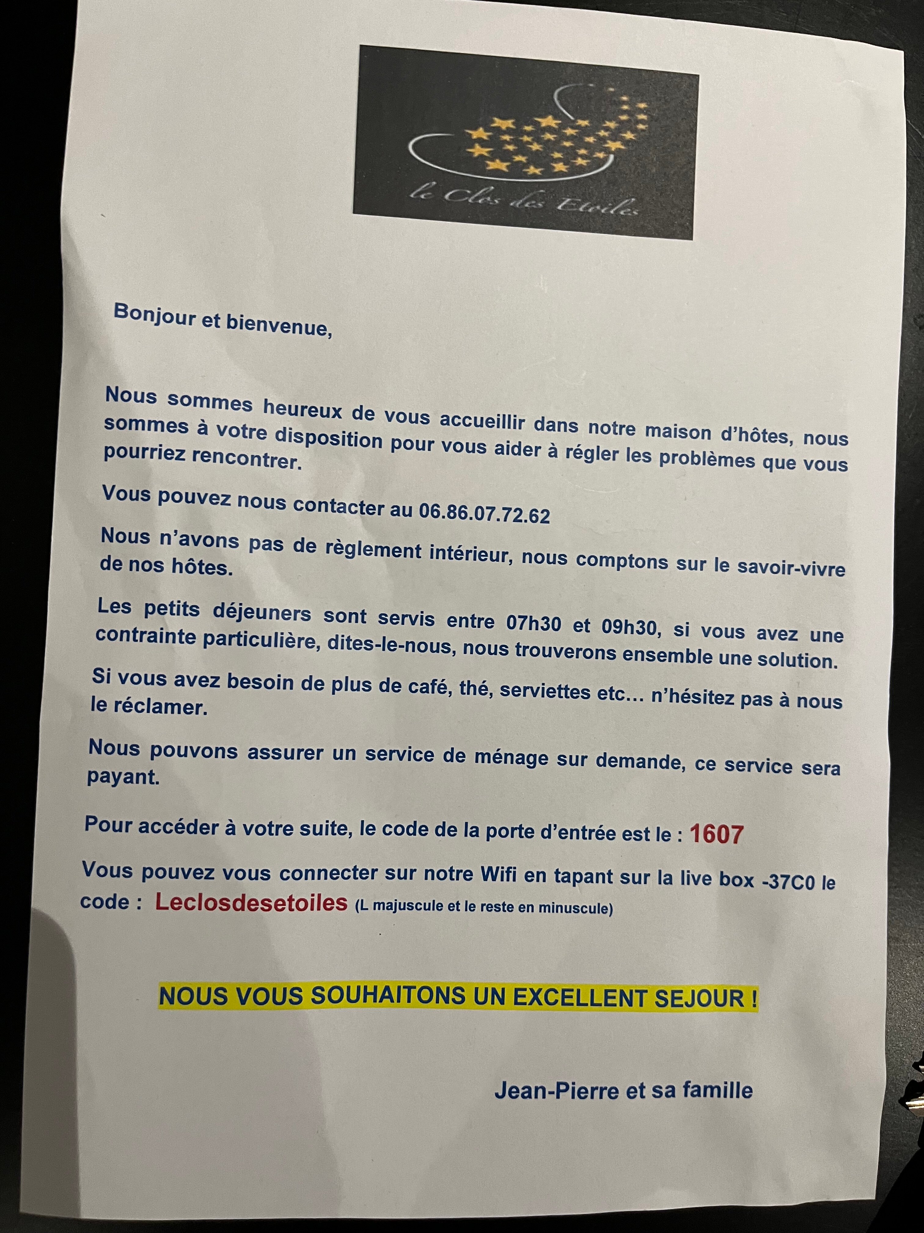 Le Clos des Etoiles-官方