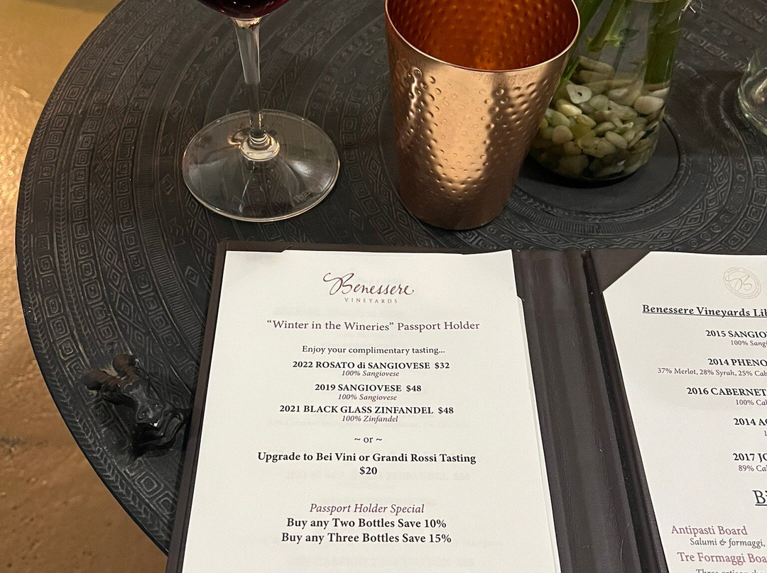 Benessere Vineyards-圣海伦娜必去景点