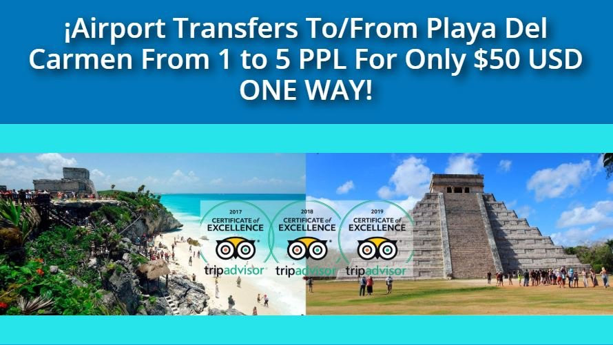 Private Transportation Riviera Maya-普拉亚德尔卡曼必去景点