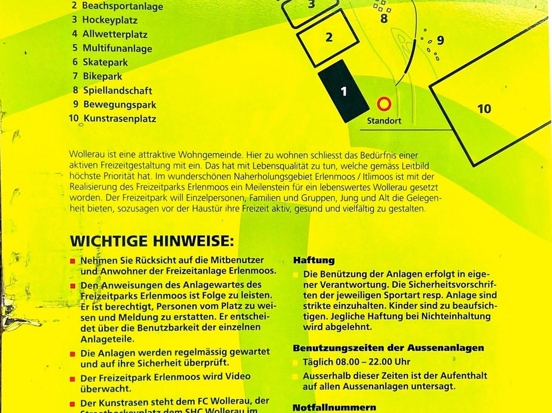 Freizeitpark Erlenmoos-Wollerau必去景点