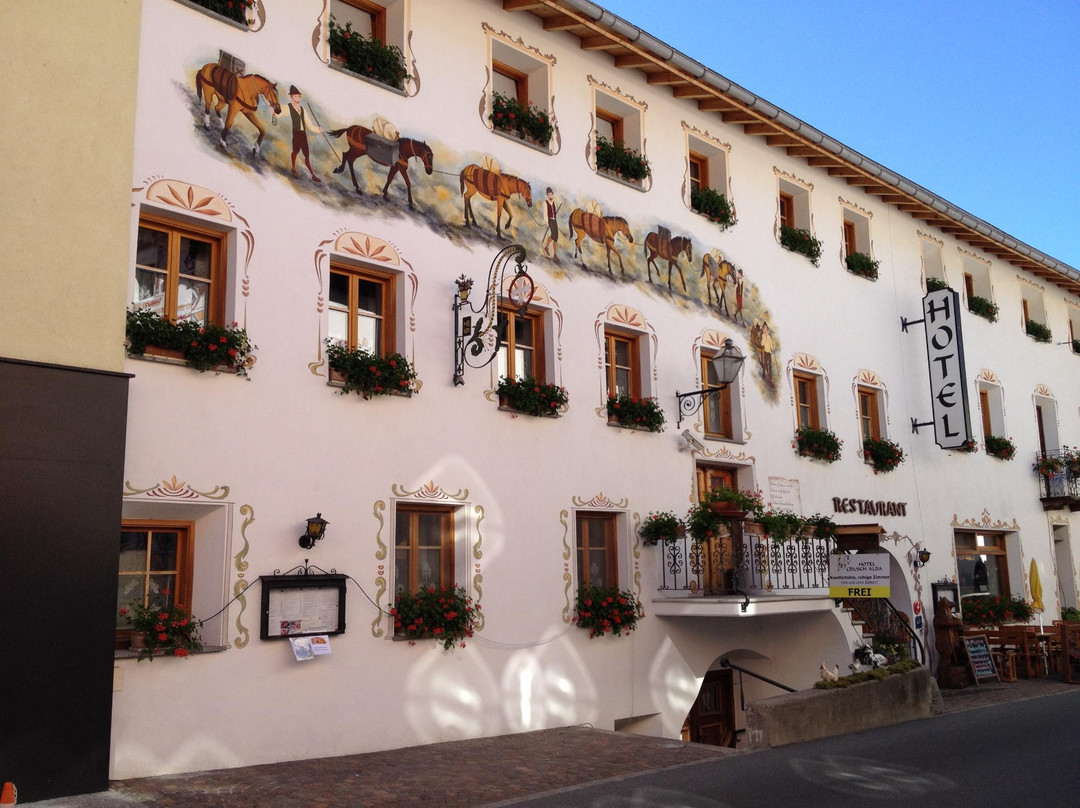 Fuldera酒店住宿-Hotel Crusch Alba