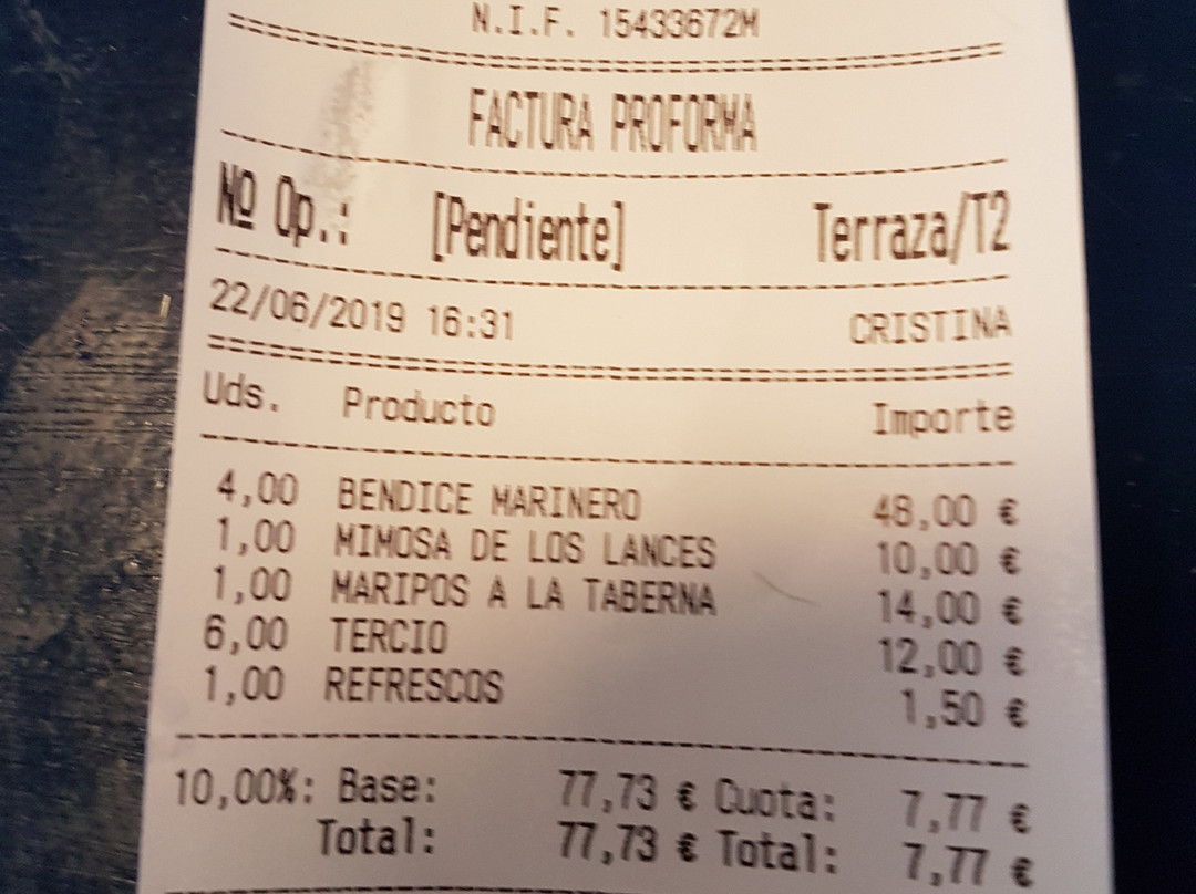 Restaurante La Taberna Del Puerto Tarifa