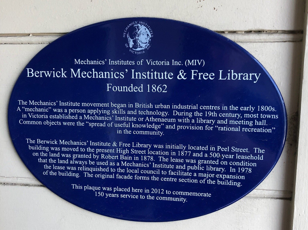 Berwick Mechanics Institute & Free Library-伯威克必去景点