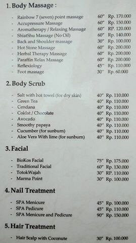 Rainbow Spa Kuta-Kuta必去景点