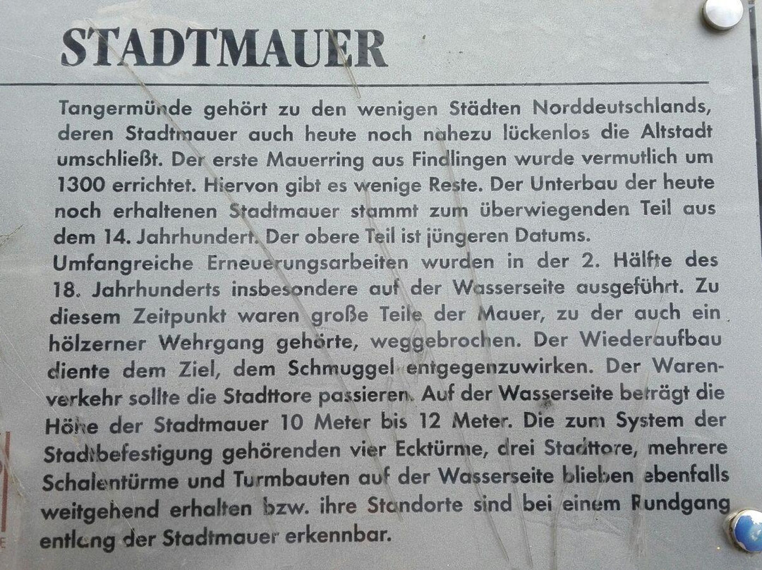 Stadtmauer-Tangermuende必去景点