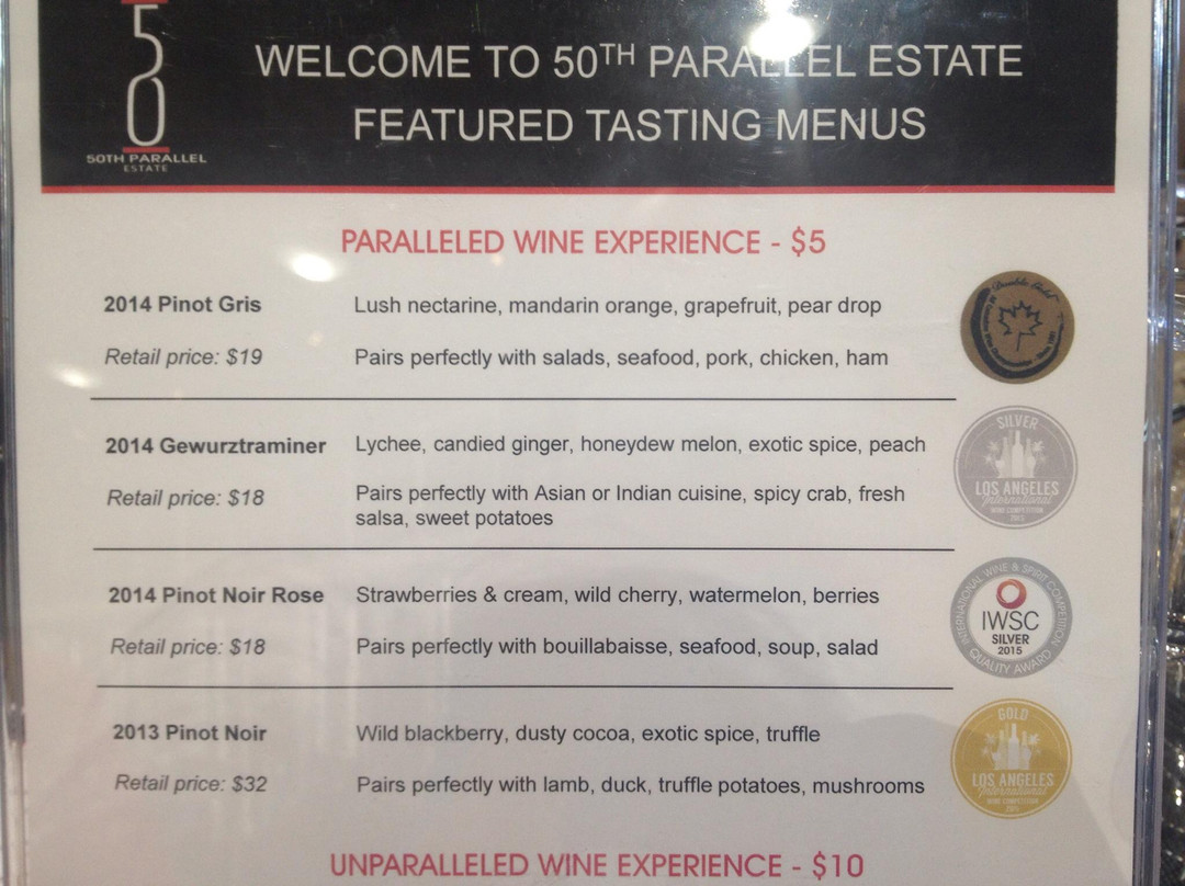 50th Parallel Estate Winery - Tasting Room-Lake Country必去景点