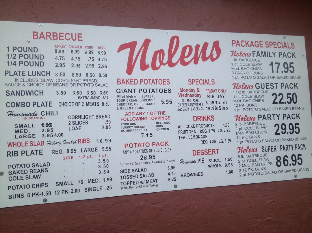 Santa Fe餐馆和美食-Nolens Barbecue