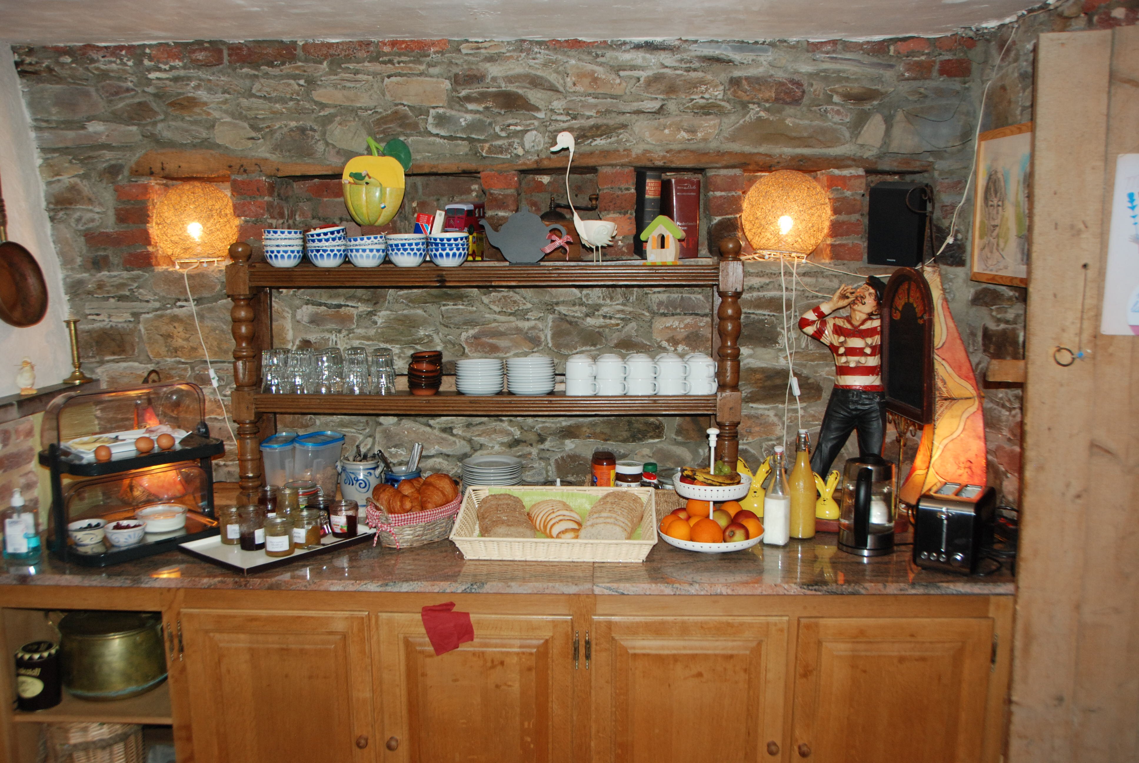 Bed & Breakfast Les Trois Voisins-餐饮