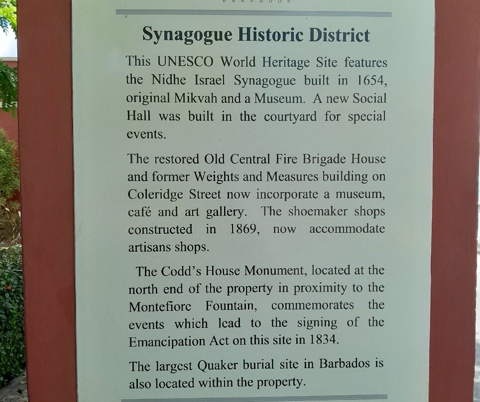 Nidhe Israel Synagogue and Museum-布里奇顿必去景点