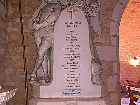 Église Saint-sixte-Aunac必去景点