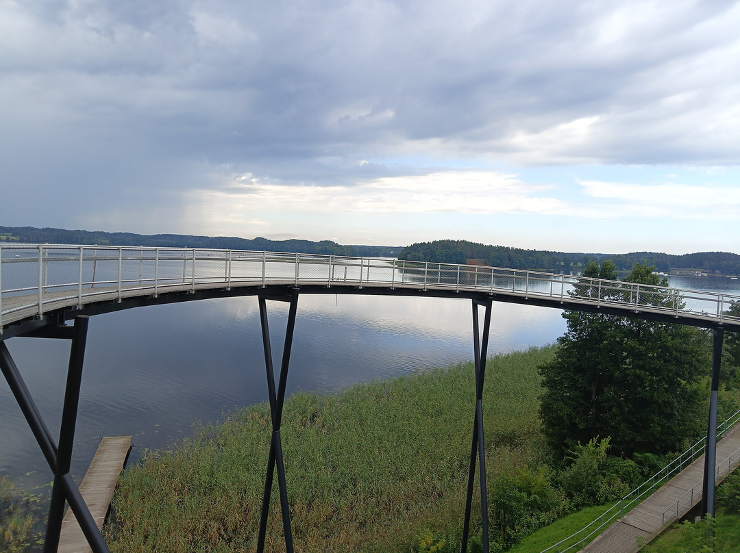 The observation deck on the lake Zarasas-Zarasai必去景点