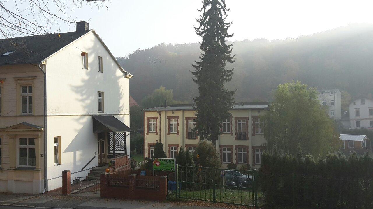 Pension am Kurbad-浴室