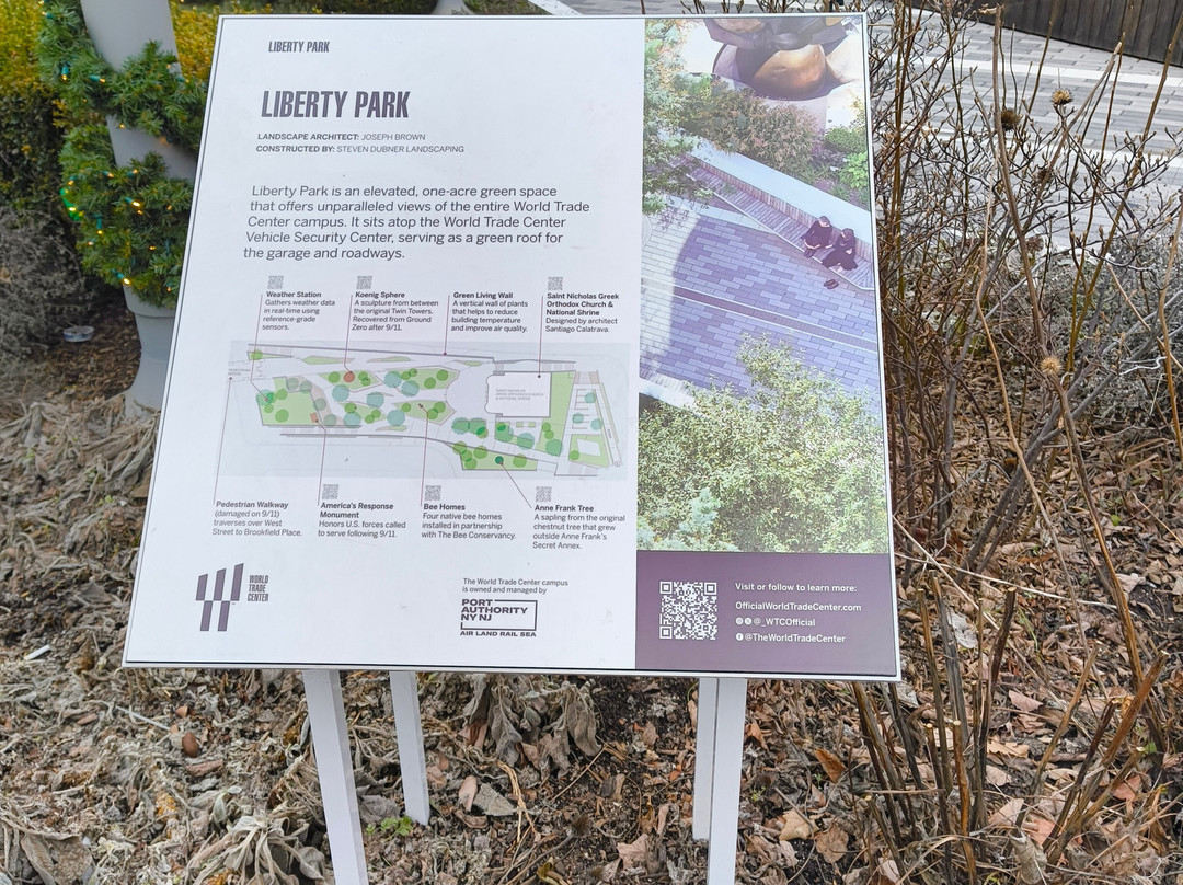 World Trade Center's Liberty Park-纽约市必去景点