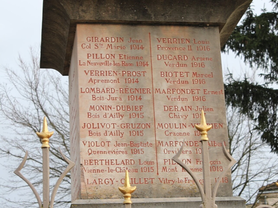 Le monument aux morts de Crissey