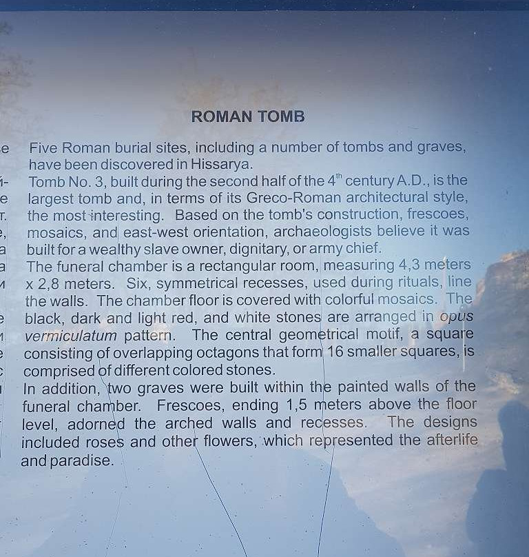 Roman Ruins and Tomb-Hissarya必去景点