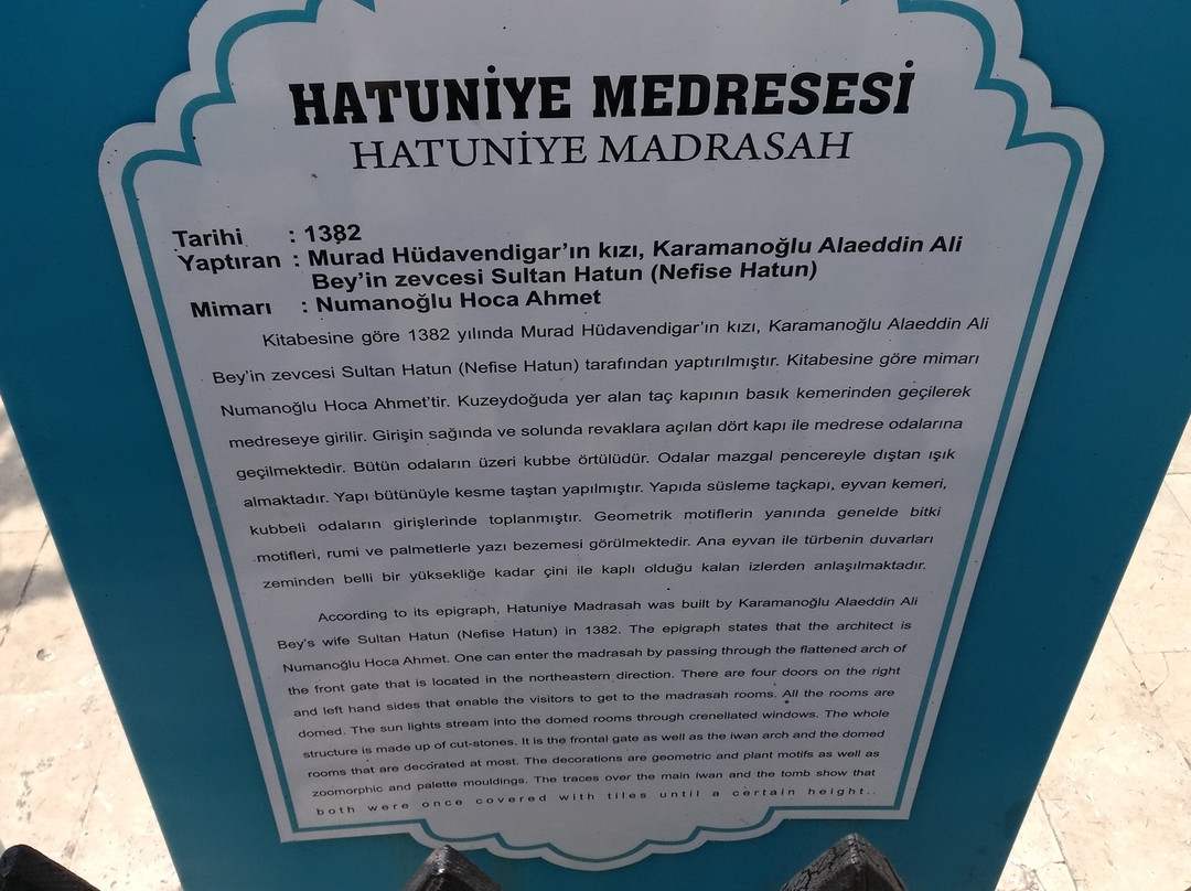 Hatuniye Medresesi景点图片