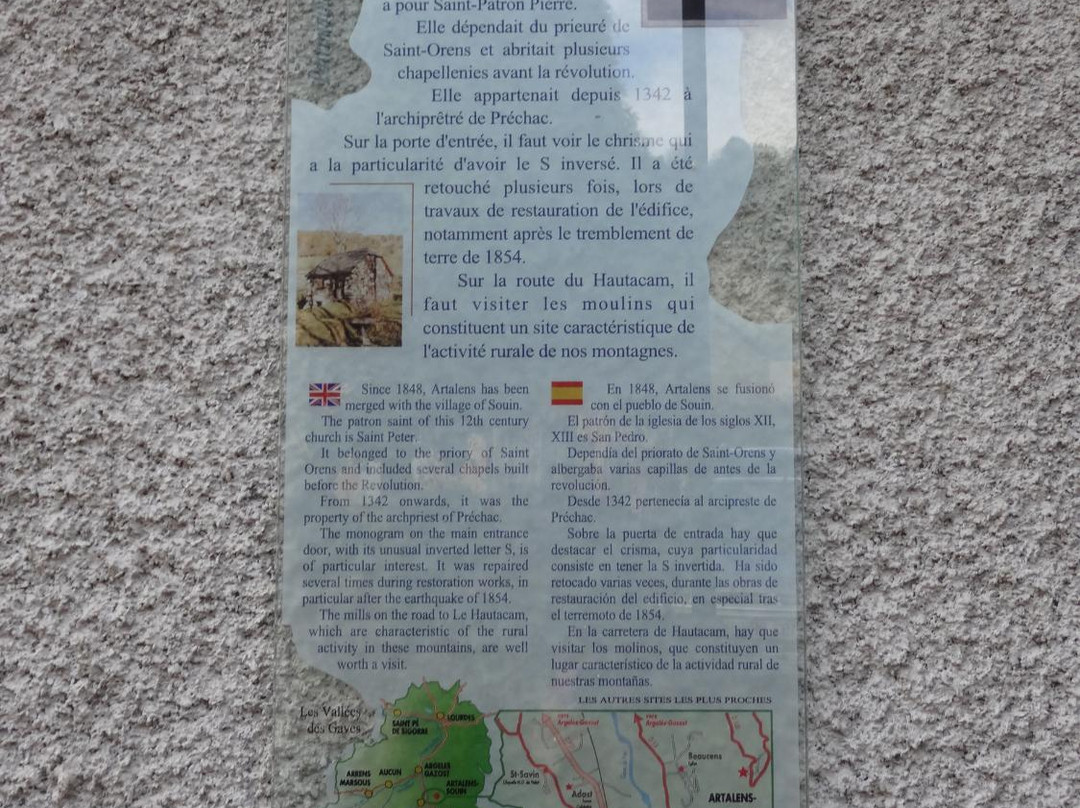 Eglise Saint-Pierre d’Artalens-Artalens-Souin必去景点