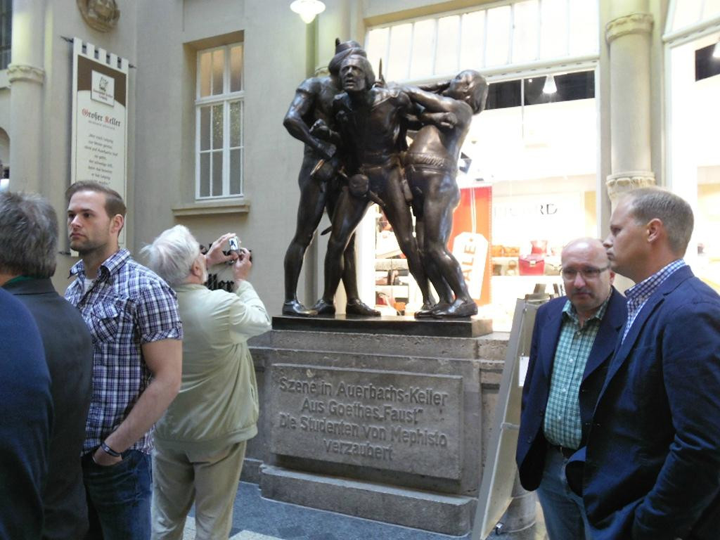 Statue of Mephisto and Faust-莱比锡必去景点