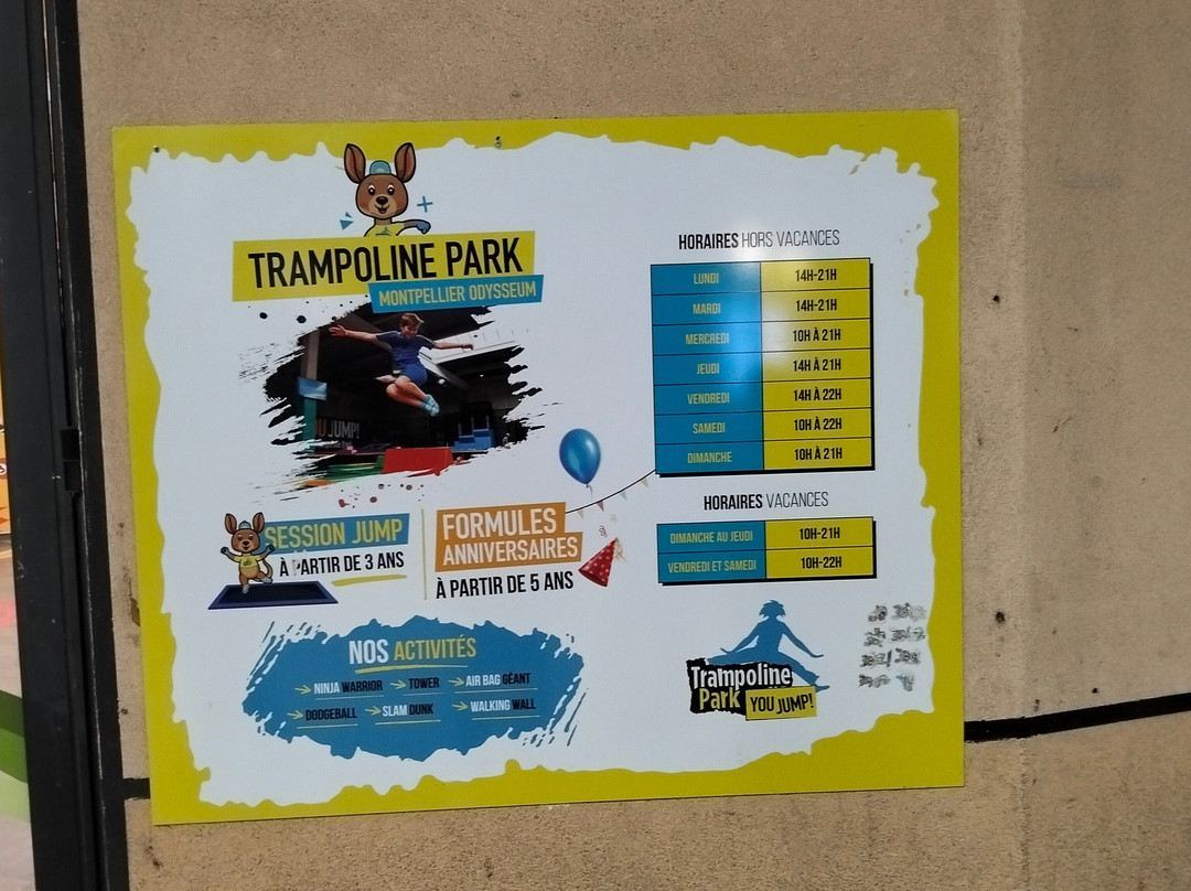 Trampoline Park You Jump Montpellier Odysseum-蒙彼利埃必去景点