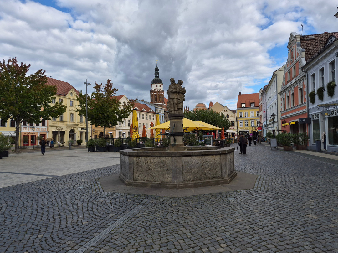 Cottbuser Altmarkt und Marktbrunnen