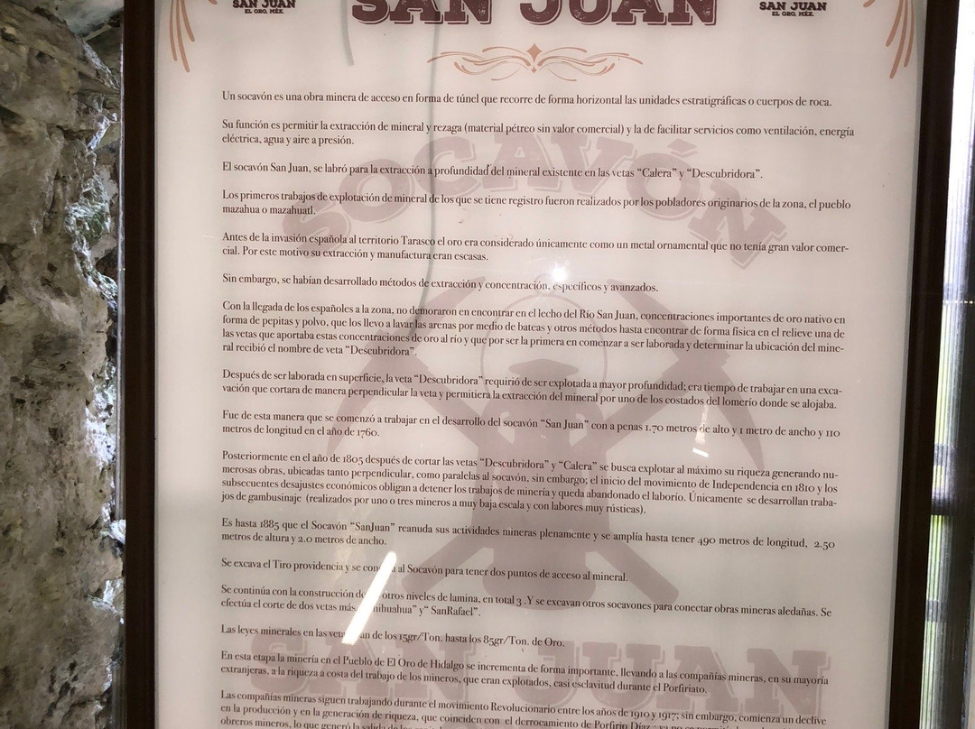 Socavon de San Juan景点图片
