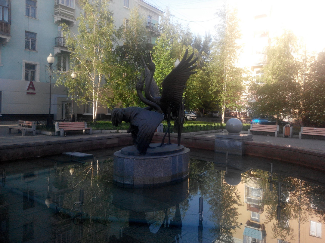 Fountain Cranes-克拉斯诺亚尔斯克必去景点