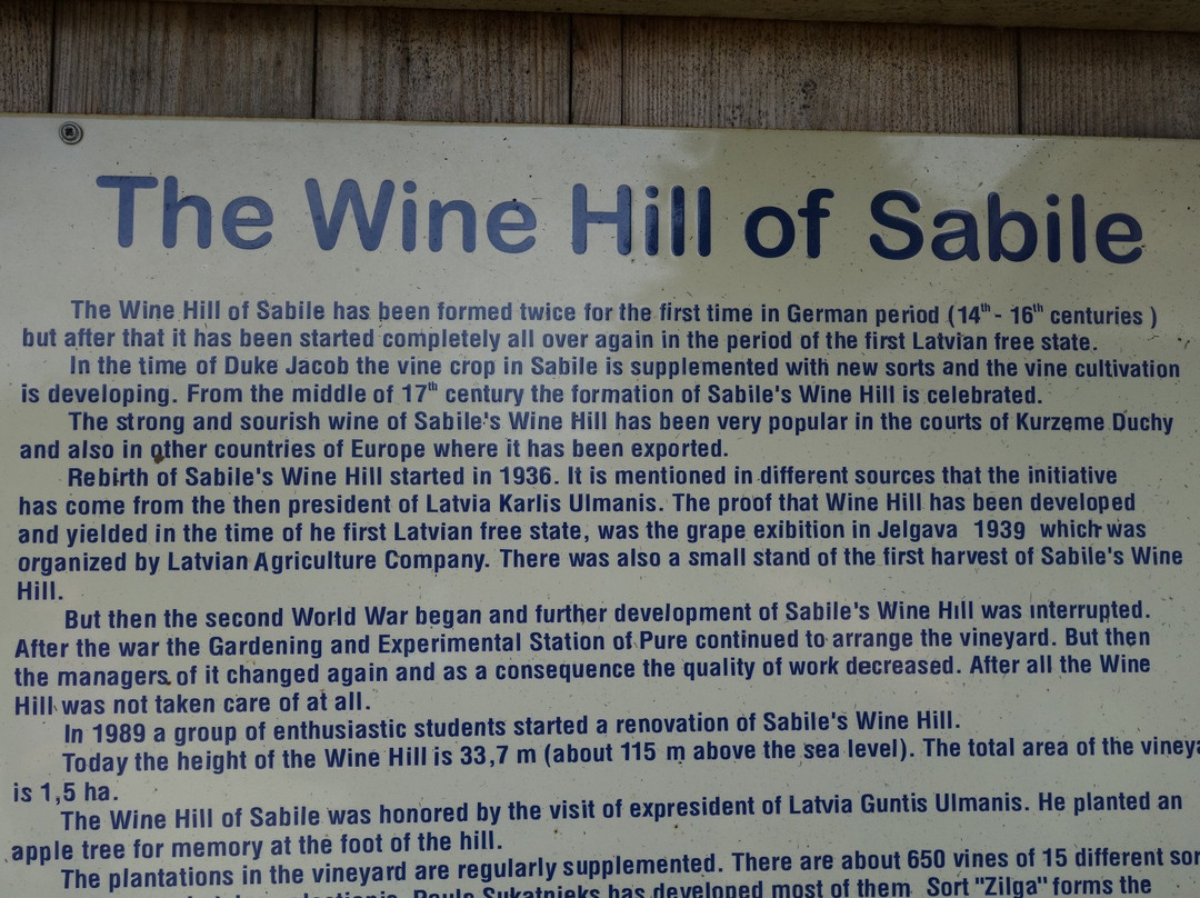Sabile Wine Mountain-Sabile必去景点
