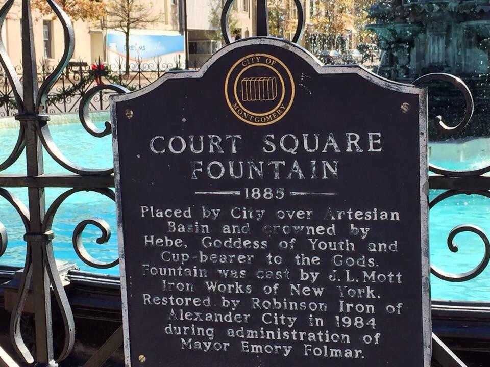 Court Square Fountain-蒙哥马利必去景点