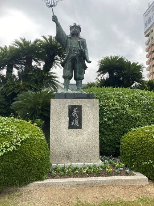 Kuranosuke Oishi Statue-赤穗市必去景点