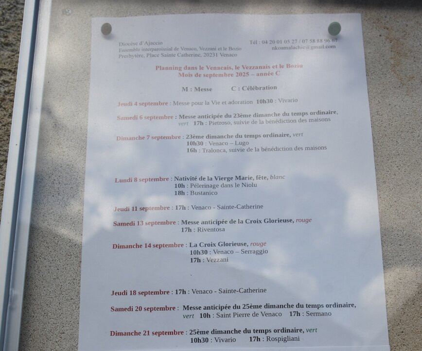 La chapelle Sainte-Catherine à Venaco-Venaco必去景点