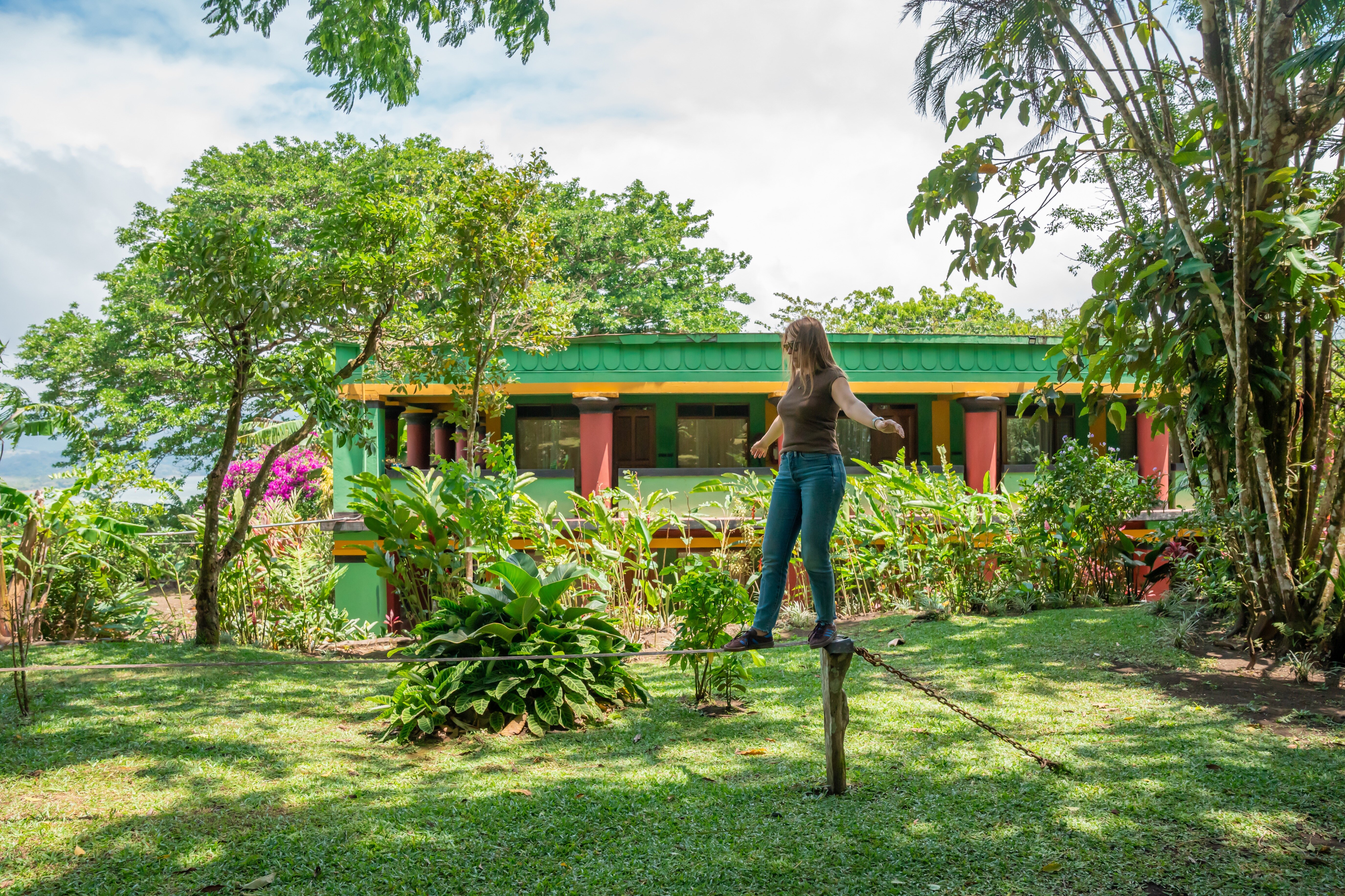 Lake Arenal Hotel, Brewery & Farm-浴室