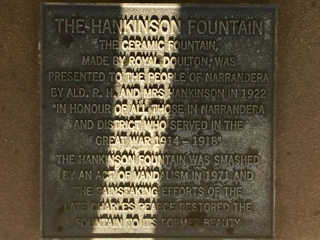 The Royal Doulton Hankinson Memorial Fountain景点图片