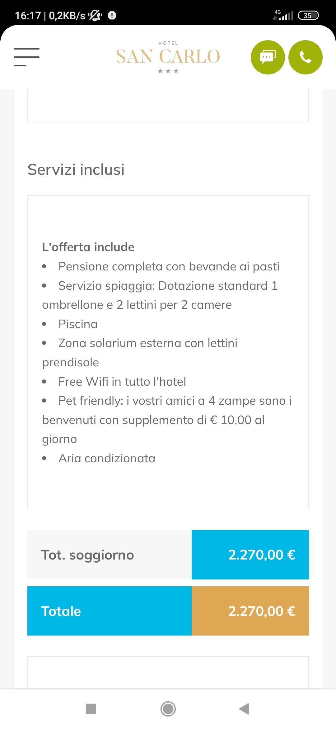 Hotel San Carlo-官方