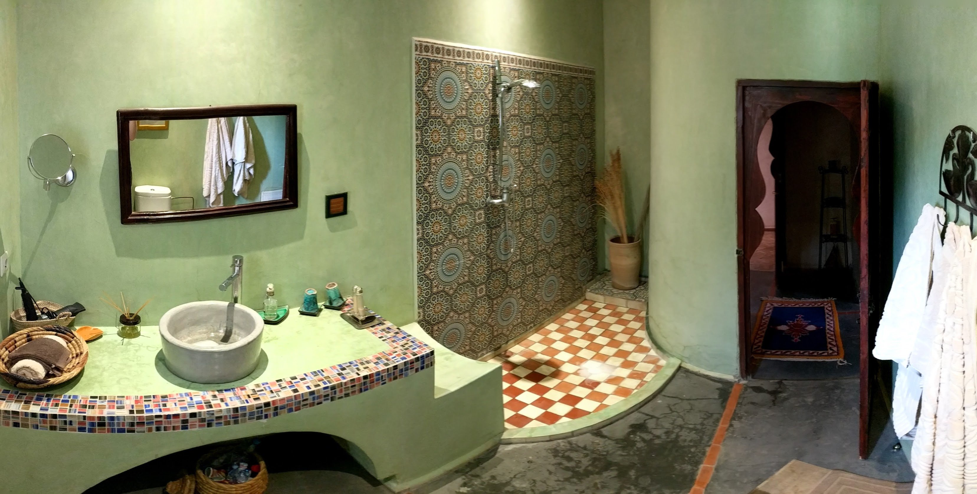 Chambres d'hotes Kasbah Azul-浴室