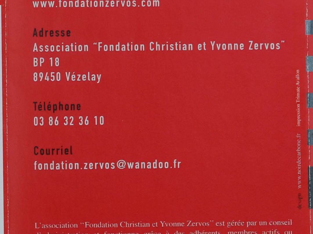 Fondation Christian et Yvonne Zervos-韦兹莱必去景点