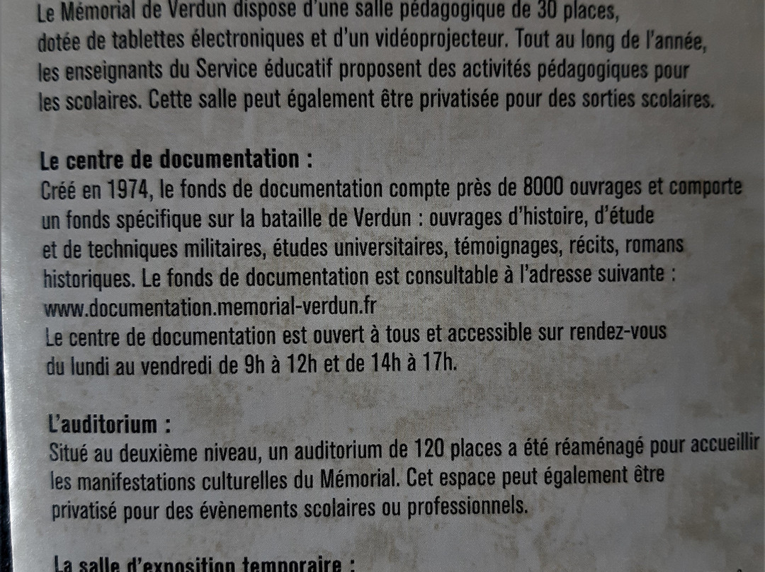 Le Mémorial de Verdun景点图片