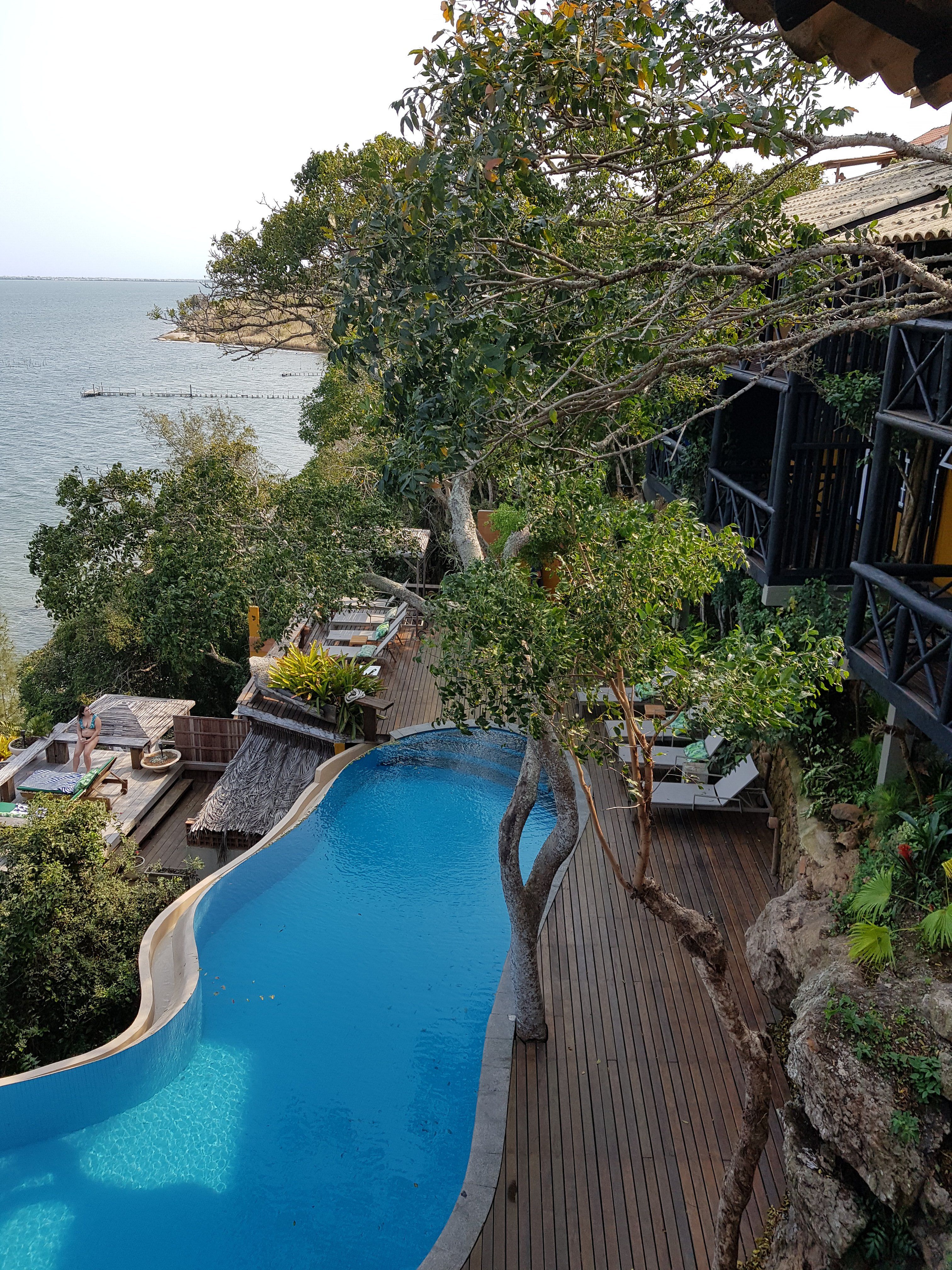 Pousada Enseada das Garcas-泳池