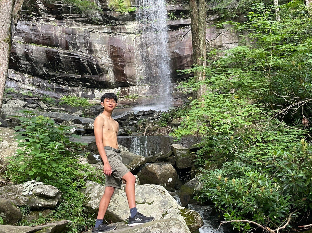 Rainbow Falls Trail-大雾山国家公园必去景点