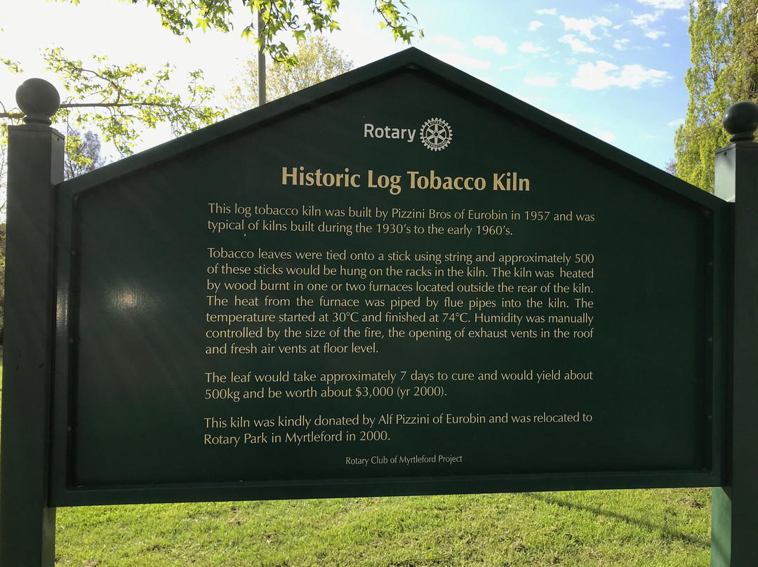 Log Tobacco Kiln-Myrtleford必去景点